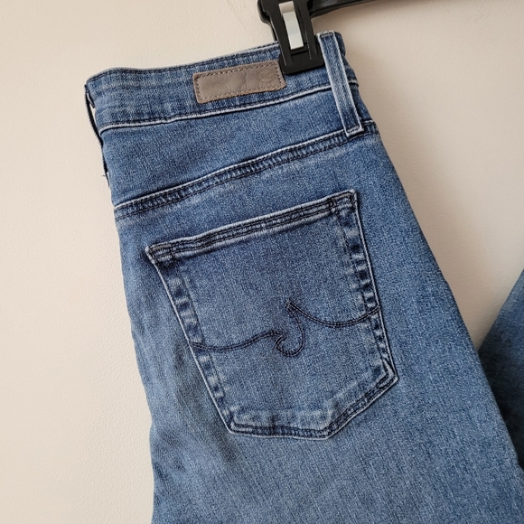 AG Anthropologie High Rise Stevie Straight Ankle Blue Jeans Size 26R - Picture 5 of 16